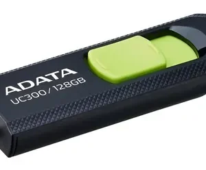 Memoria USB-C ADATA UC300 de 128 GB, negro y verde